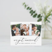 ミニマリスト書道3写真得We 結婚した ポストカード (スタンド正面)