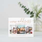 ミニマリスト書道3写真新しいアドレス 案内ポストカード (スタンド正面)