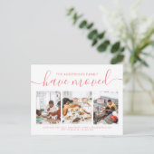 ミニマリスト書道3写真移動 案内ポストカード (スタンド正面)