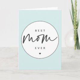 ミニマリスト最高のママエバーエレガントなスクリプトタイポグラフィ カード