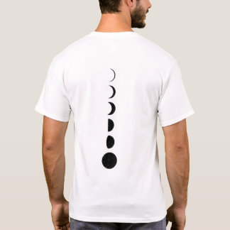 ミニマリスト月位相Tシャツ Tシャツ