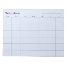 ミニマリスト月間プランナー、カスタムタイトル 日曜始まり