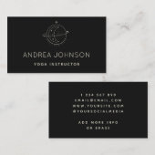 ミニマリスト月&星星星星星占い師エネルギーヒーラー 名刺 (正面/裏面)