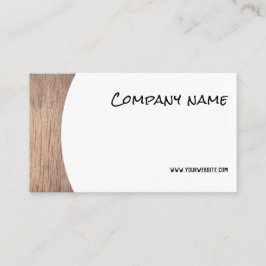ミニマリスト木材写真QR名刺 名刺