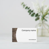 ミニマリスト木材写真QR名刺 名刺 (スタンド正面)