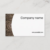 ミニマリスト木材写真QR名刺 名刺 (正面)