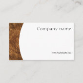 ミニマリスト木材写真QR名刺 名刺 (正面)