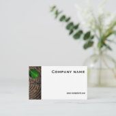 ミニマリスト木葉写真QR名刺 名刺 (スタンド正面)
