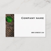 ミニマリスト木葉写真QR名刺 名刺 (正面)