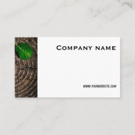 ミニマリスト木葉写真QR名刺 名刺