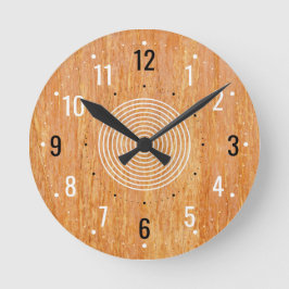 ミニマリスト木製デコール – ヴィンテージウッド ラウンド壁時計