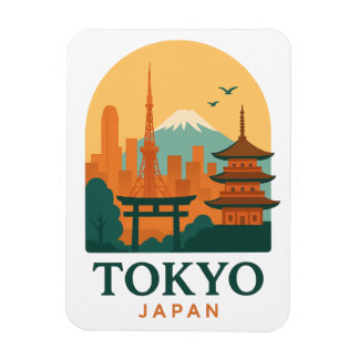 ミニマリスト東京日本旅行お土産マグネット マグネット