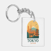ミニマリスト東京日本旅行 | モダン キーホルダー (正面左)