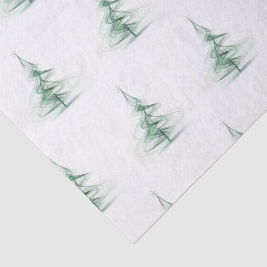 ミニマリスト松の木のパターンのクリスマス 薄葉紙 (詳細)