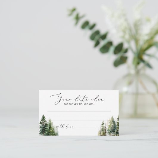 ミニマリスト松木日付夜アイディア。日付jar エンクロージャーカード (スタンド正面)