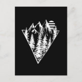 ミニマリスト松林シーン ポストカード (正面)