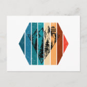 ミニマリスト松林ヴィンテージ シーズンポストカード (正面)