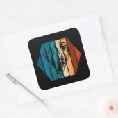 ミニマリスト松林ヴィンテージ スクエアシール (封筒)