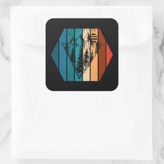 ミニマリスト松林ヴィンテージ スクエアシール (バッグ)