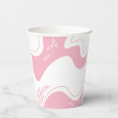 ミニマリスト柄の紙コップ 紙コップ (裏面)