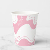 ミニマリスト柄の紙コップ 紙コップ (正面)