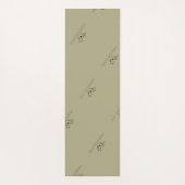 ミニマリスト柴犬カスタマイズ可能 | ポーライン禅 ヨガマット (裏面)