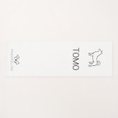 ミニマリスト柴犬カスタマイズ可能 | ポーライン禅 ヨガマット (正面(横))