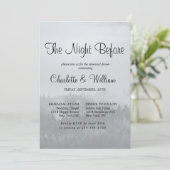 ミニマリスト森林の森林リ素朴ハーサルディナー 招待状 (スタンド正面)