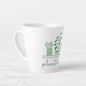 ミニマリスト植物ママかわいい植物の恋人 カフェラテマグ (左アングル)