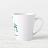 ミニマリスト植物ママかわいい植物の恋人 カフェラテマグ (右)