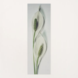 ミニマリスト植物双白ピースリリー ヨガマット