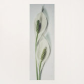 ミニマリスト植物双白ピースリリー ヨガマット (裏面)