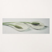 ミニマリスト植物双白ピースリリー ヨガマット (正面(横))