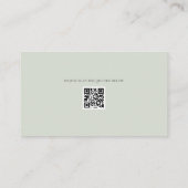 ミニマリスト植物婚 Pale Sage エンクロージャーカード (裏面)