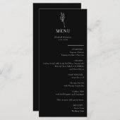 ミニマリスト植物学フローラ |のメ結婚ニュー メニュー (正面/裏面)