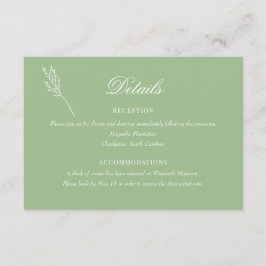 ミニマリスト植物学フローラ |の結婚詳細 エンクロージャーカード