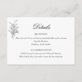 ミニマリスト植物学フローラ |の結婚詳細 エンクロージャーカード