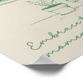 ミニマリスト植物学感動的自然引用文 ポスター (角)