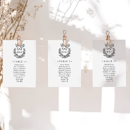 ミニマリスト植物学結婚の鳩のテーブルカード