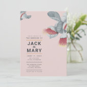 ミニマリスト植物学結婚式招待状 招待状 (スタンド正面)