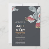 ミニマリスト植物学結婚式招待状 招待状 (正面)