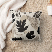 ミニマリスト植物学装飾用クッション – ジャパンディスタイル クッション (ブランケット)