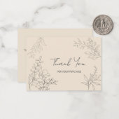 ミニマリスト植物学 ノートカード (正面/裏面インサイチュ)