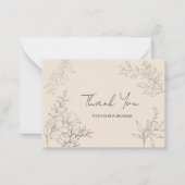 ミニマリスト植物学 ノートカード (正面)