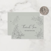 ミニマリスト植物学 ノートカード (正面/裏面インサイチュ)