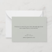 ミニマリスト植物学 ノートカード (裏面)