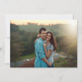 ミニマリスト植物学 – 日付を写真と共に保存 セーブザデート (裏面)