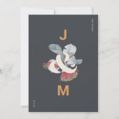 ミニマリスト植物学 – 日付を写真と共に保存 セーブザデート (正面)