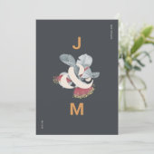 ミニマリスト植物学 – 日付を写真と共に保存 セーブザデート (スタンド正面)