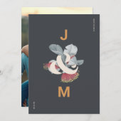 ミニマリスト植物学 – 日付を写真と共に保存 セーブザデート (正面/裏面)